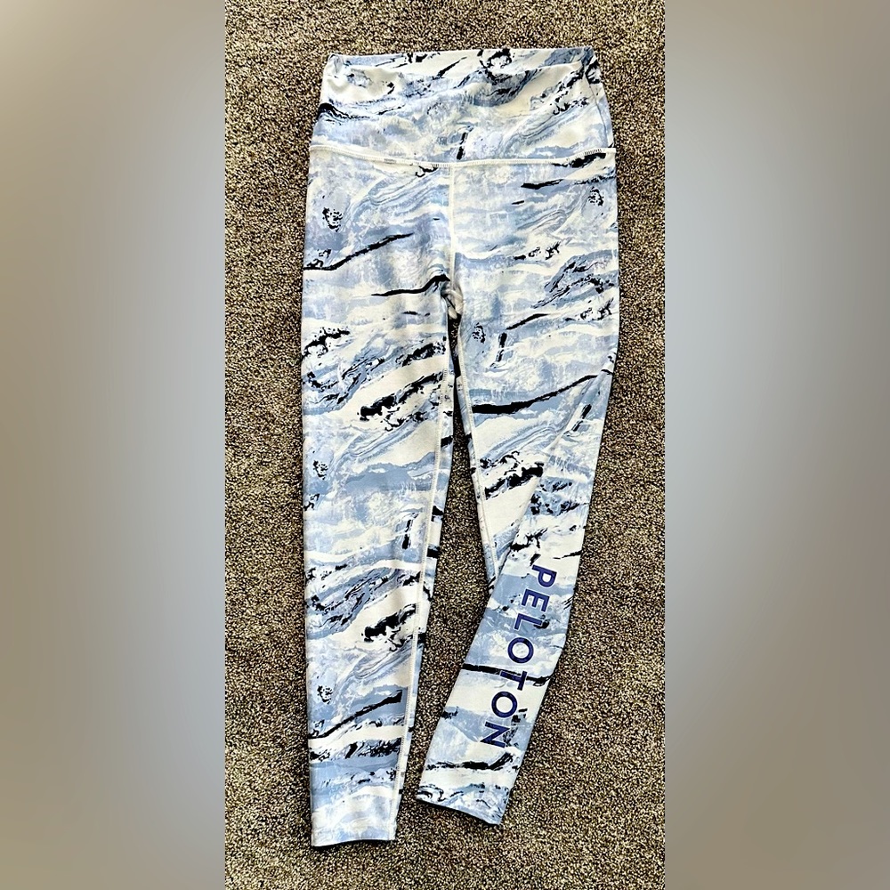 With “Peloton leggings
